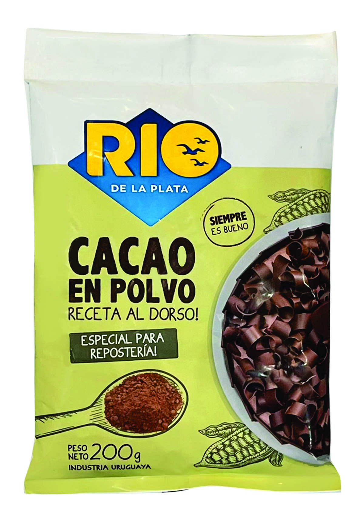 113112 CACAO EN POLVO AMARGO RIO DE LA PLATA 200 GRS. (10672)