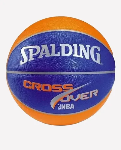 113445 PELOTA BASKET SPALDING CROSSOVER NARANJA/AZUL Nº7