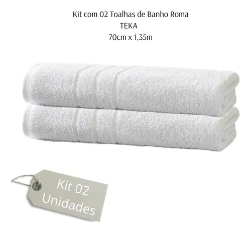 113456 TOALLA TEKA ROMA MANO 400 GRS. 45 X 75 CM. BLANCA