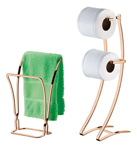 117120 SOPORTE ROLLO PAPEL TOALLA METAL FUTURE ROSE GOLD