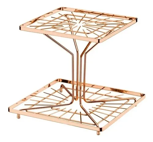 FRUTERO CUAD. DOBLE METAL FUTURE ROSE GOLD (FU906RG)