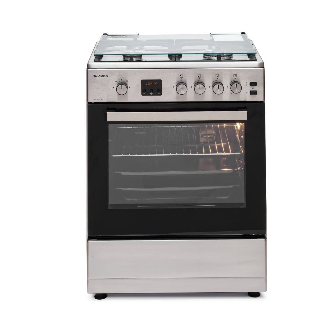 117140 COCINA JAMES C26ATKS G2 60X55 4H.GAS H/GAS A/INOX. (6124)