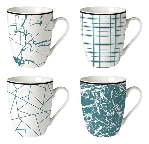 117393 MUG CERAM. BOMBE SELECTA 340 ML. ABSTRACTO COLORES (386085)