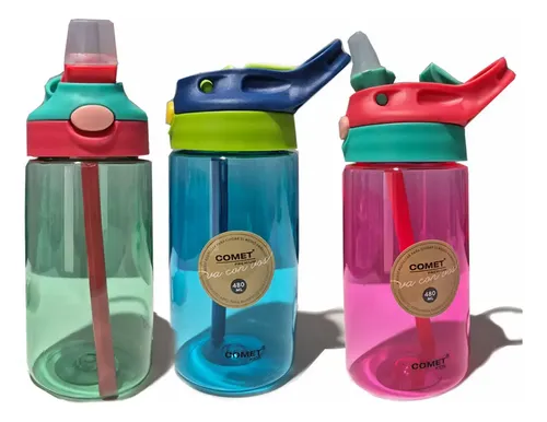 117438 BOTELLA PLAST. COMET PREMIUM KIDS 480 CC VERDE (C032V)
