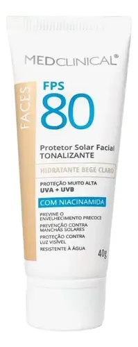 118386 PROTECTOR SOLAR MEDCLINICAL FACIAL FPS80 40 GRS BEIGE OSCURO