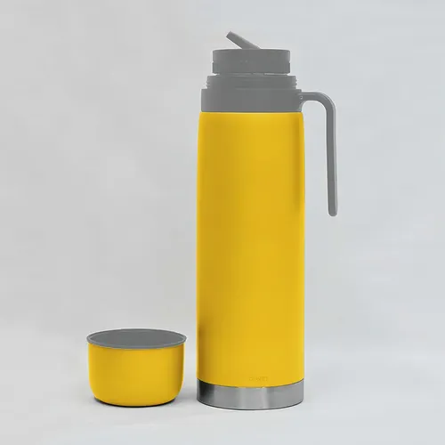 TERMO A. INOX. COMET C/MANIJA 1 LT. AMARILLO (SL100XZ1Y)