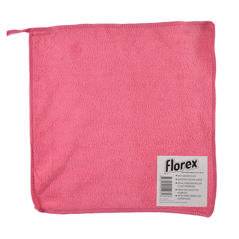 119512 PAÑO MICROFIBRA FLOREX 30 X 30 CM. (711)