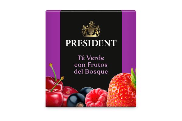 120404 TE PRESIDENT PACK X 2 CAJAS 10/2 GRS. VERDE C/FR. DEL BOSQUE