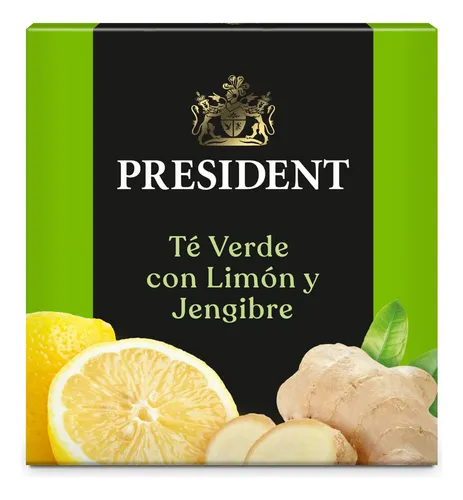 TE PRESIDENT PACK X 2 CAJAS 10/2 GRS. VERDE C/LIMON