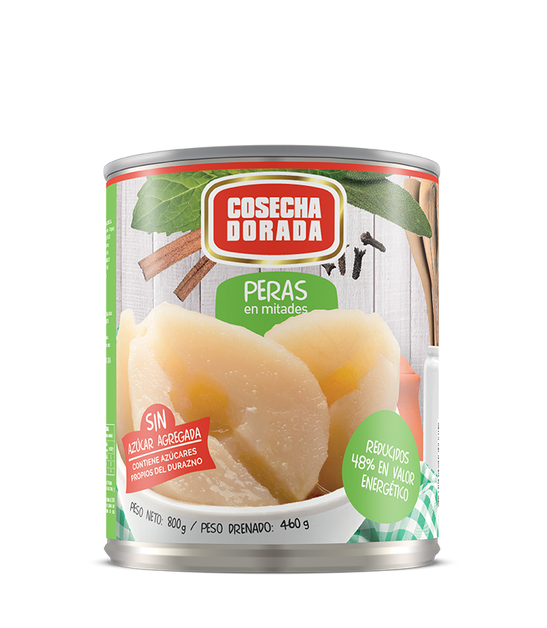 120900 PERAS EN ALMIBAR COSECHA DORADA S/AZUCAR 820 GRS. (284)