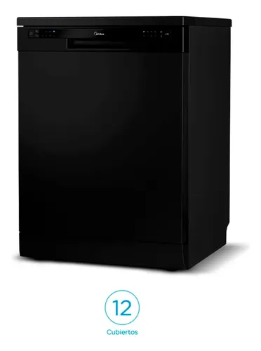LAVAVAJILLA MIDEA WQP125201CB 12 CUB. NEGRO