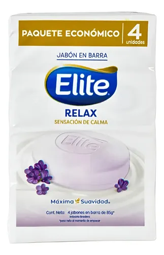 121220 JABON ELITE 85 GRS. X 4 RELAX (2208)