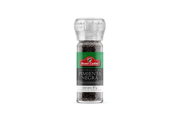 PIMIENTA NEGRA GRANO MONTE CUDINE MOLINILLO 80 GRS.