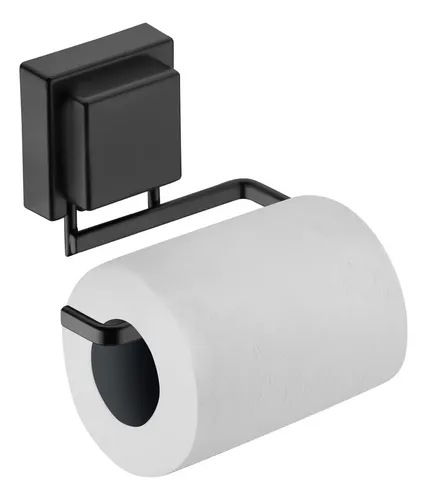 121718 PORTA ROLLO C/VENTOSA NEGRO-MATE FUTURE (FV8052)