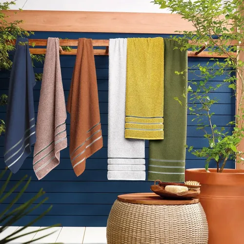 121788 TOALLA TEKA DRY LUIZA BAÑO 70 X 130 CM. VS. COL.