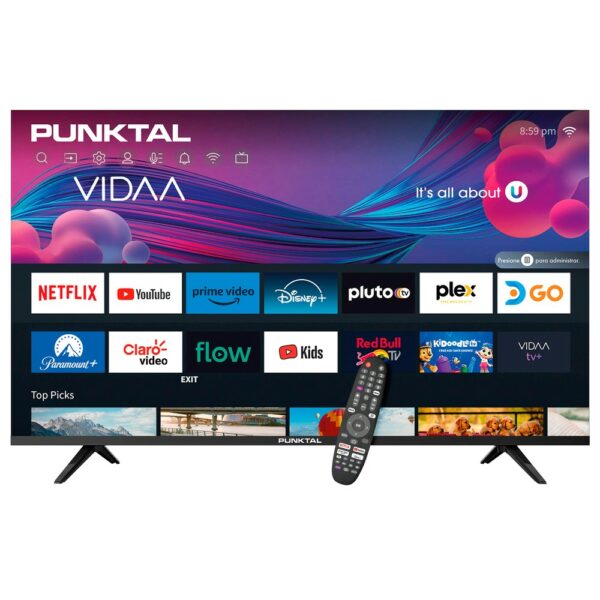 121887 TELEVISOR PUNKTAL LED 43" PK-43 JJV SMART FRAMELESS (3772)