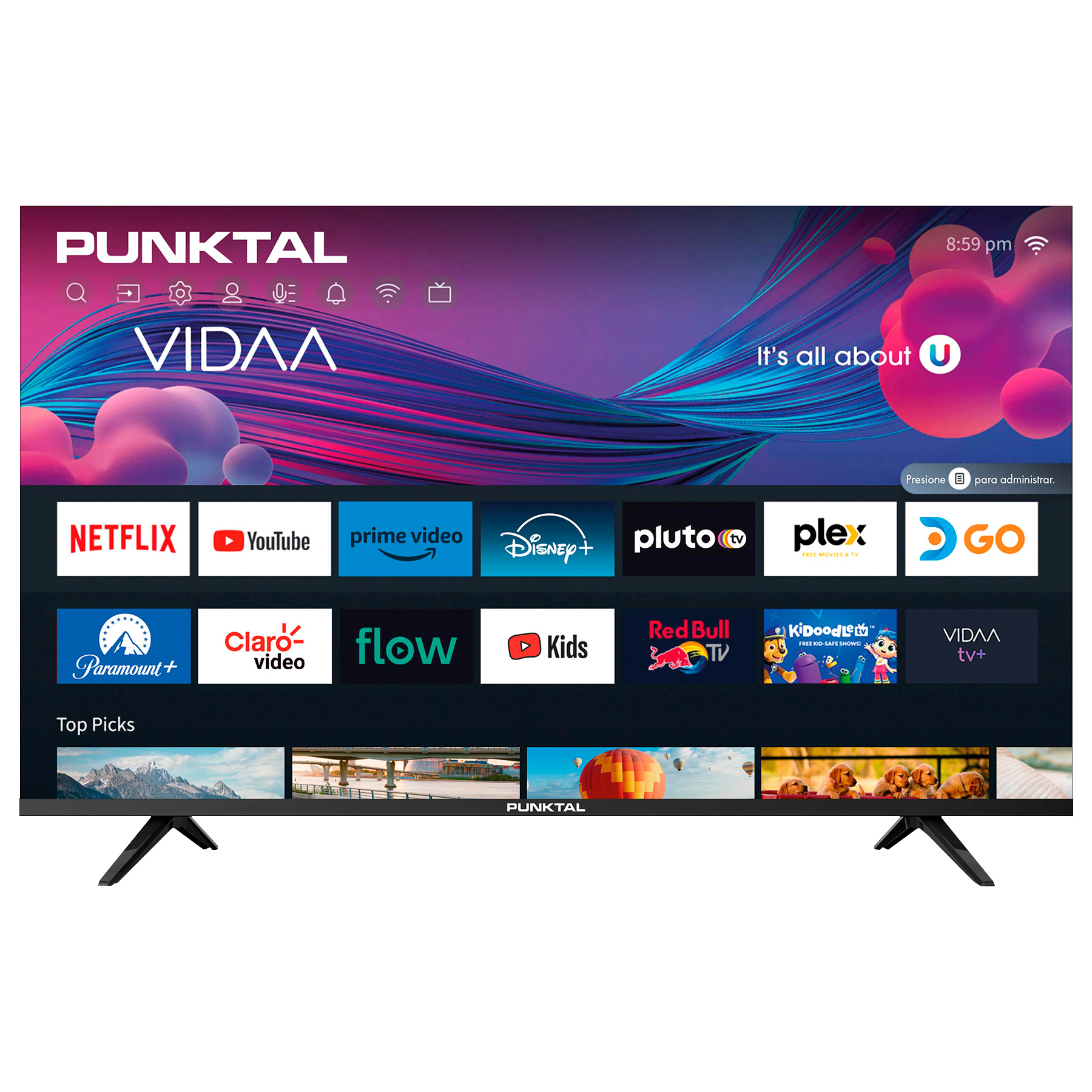 TELEVISOR PUNKTAL LED 43" PK-43 JJV SMART FRAMELESS (3772)