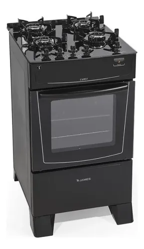 COCINA JAMES C690 V 4H.GAS H/GAS NEGRA (7691)