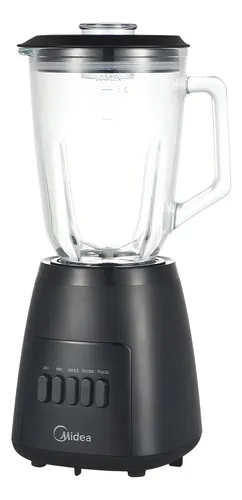 LICUADORA MIDEA MJ-BL6014W 1,5 L. 2 VEL. JARRA VIDRIO NEGRA
