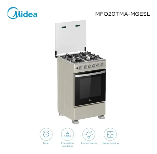 COCINA MIDEA MFO20TMAMGES 4H.GAS H/GAS