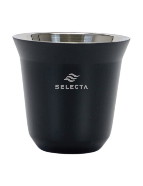 123911 VASO AC. INOX TERMICO DE CAFE EXPRESSO APIL. SELECTA CHILLOUT 160 ML. NEGRO