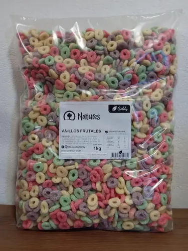 CEREALES BAMBINA ARITOS 1 KG. ANILLO FRUTAL COLORES (53458)