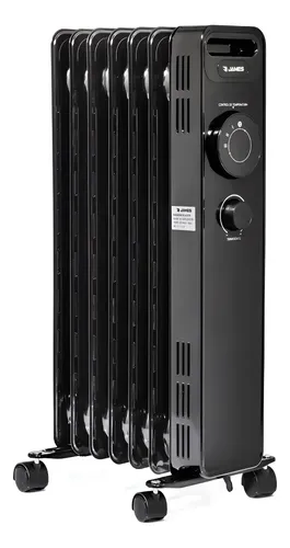 123967 RADIADOR CALEFACCION DE ACEITE JAMES RA 1500 W G2 NEGRO (2949)