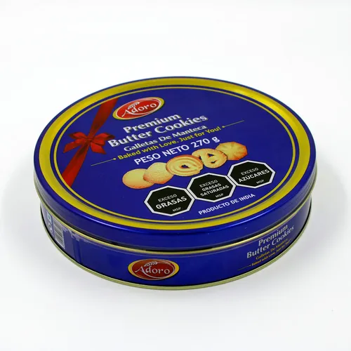 123980 GALLETITA ADORO DE MANTECA 270 GRS. LATA (209024)