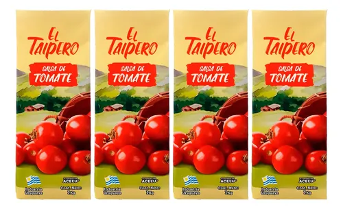SALSA TOMATES  EL TAIPERO TETRA 1 KG. (8415)