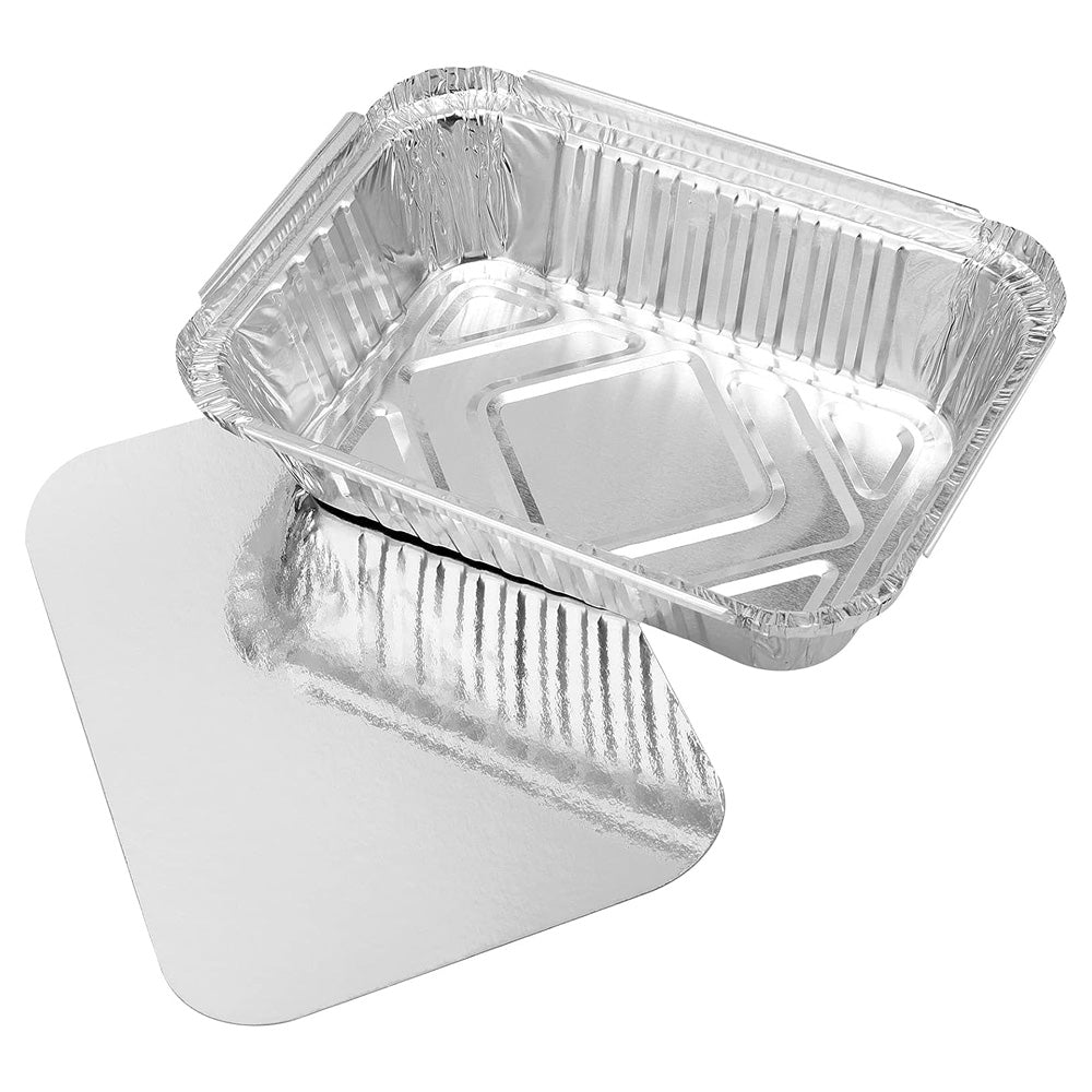 124137 BANDEJA DE ALUMINIO RECT. C/TAPA 500 GRS. (USO) (180322341)