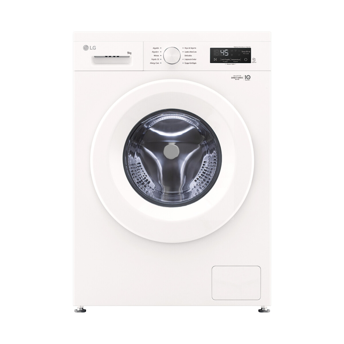 LAVARROPA LG INVERTER WM9GWVFS6 9 KG. C/FRONTAL
