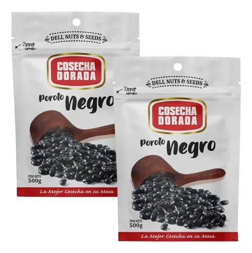 124194 POROTO NEGRO COSECHA DORADA 1 KG. PTE. (020625)