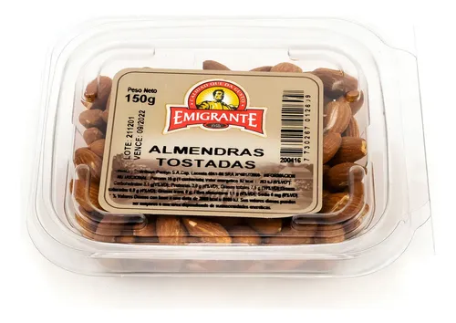 ALMENDRA PELADAS,TOSTADAS S/SAL "R" 250 GRS. POTE