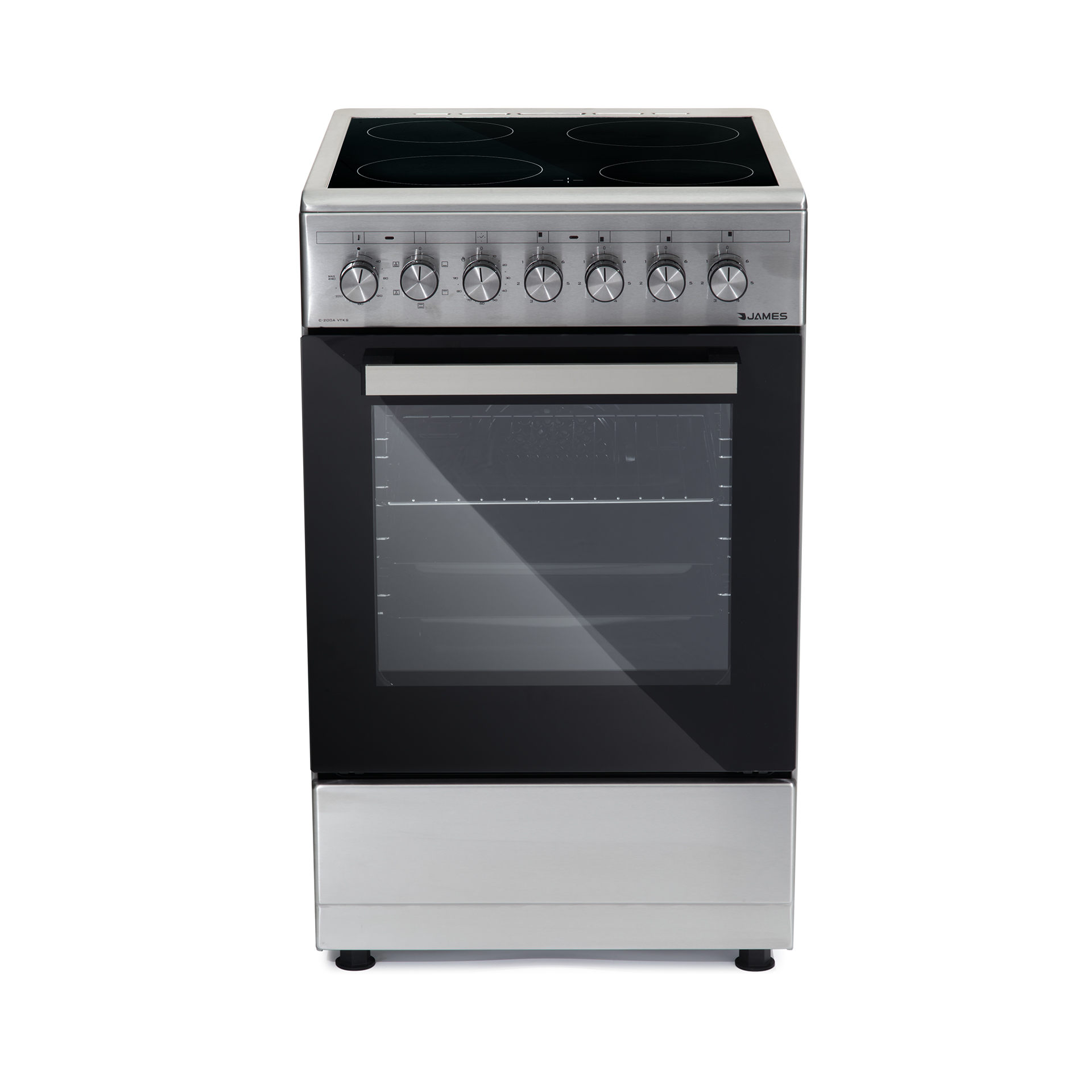 COCINA JAMES C200AVTKS 4 PLACAS INOX./VITROCERAMICA