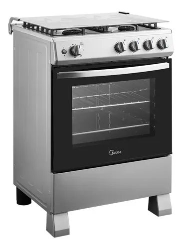 124757 COCINA MIDEA MFO-MG24TCUSL 4 HORNALLAS Y HORNO A GAS