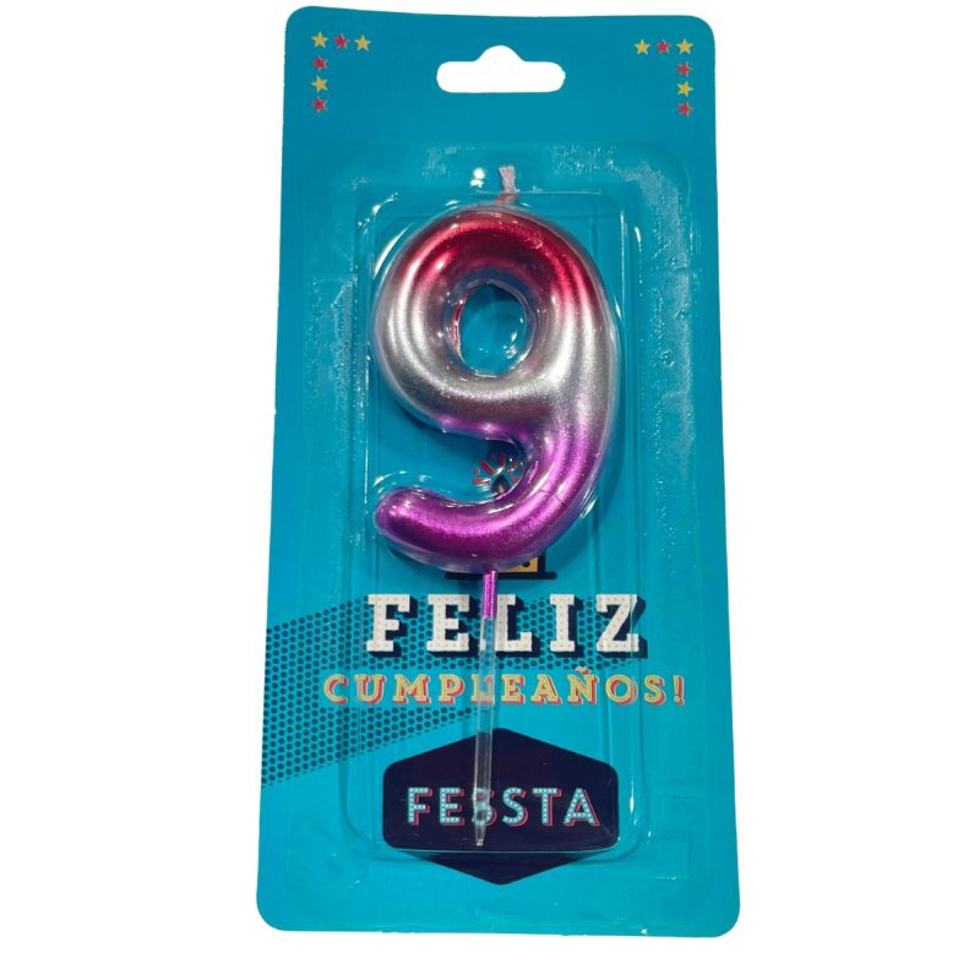 124786 VELA FESSTA METALIZADA N°9 (1466-29)