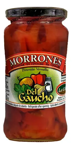 125050 MORRONES EN VINAGRE EN TIRAS DEL GAUCHO 400/800 GRS. D. PACK (MORDP400)