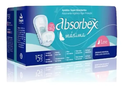 APOSITO ABSORBEX MAXIMA LEVE 15 UN. (1246)