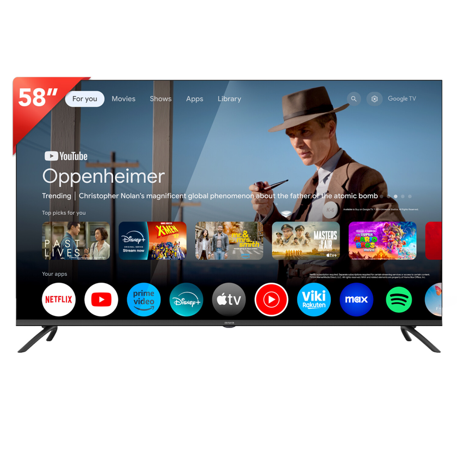 TELEVISOR AIWA LED 58" AW-58B4K SMART 4K UHD D-ISDB-T