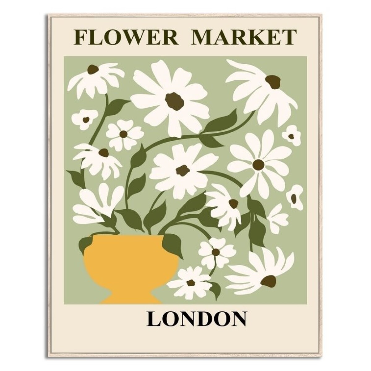 125385 CUADRO 40 X 50 CM. MARCO FLOWER MARKET LONDON (543077-02)