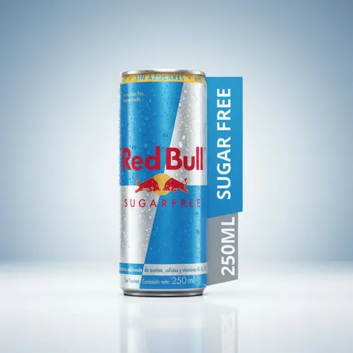 125796 BEBIDA ENERGIZANTE RED BULL SUGAR FREE 250 ML. LATA