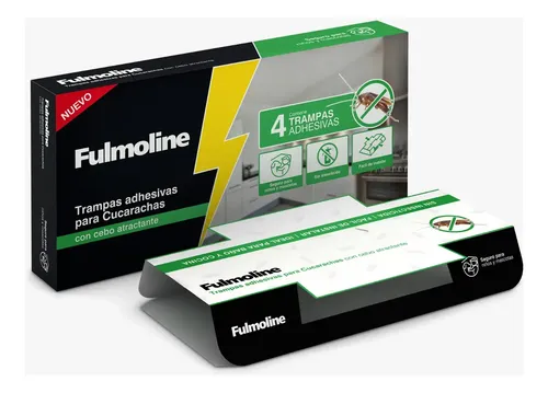 125833 CUCARACHICIDA FULMOLINE TRAMPA ADHESIVA 4 UN. (1316)