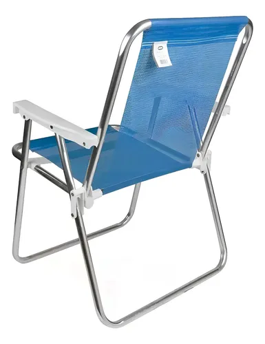 126223 SILLA PLEGABLE ALUMINIO BOREAL MOR 4 POSICIONES AZUL CLARO (A5969.1)