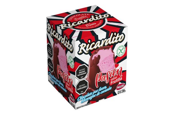 126295 RICARDITO HAAS L/GLUTEN 36 GRS. PASION FRUTILLA (70352)