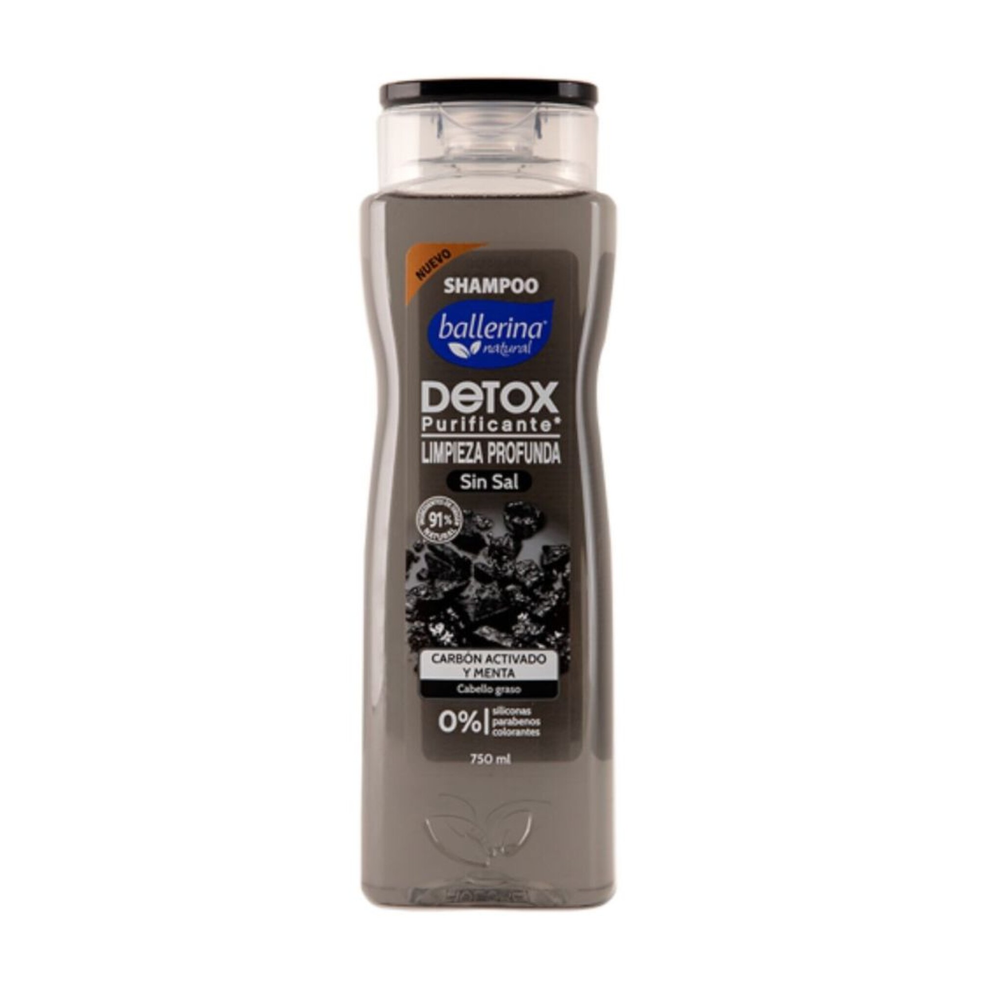 SHAMPOO BALLERINA DETOX S/SAL 750 ML. + ACOND. 410 ML. LIMP. PROF. (7902)
