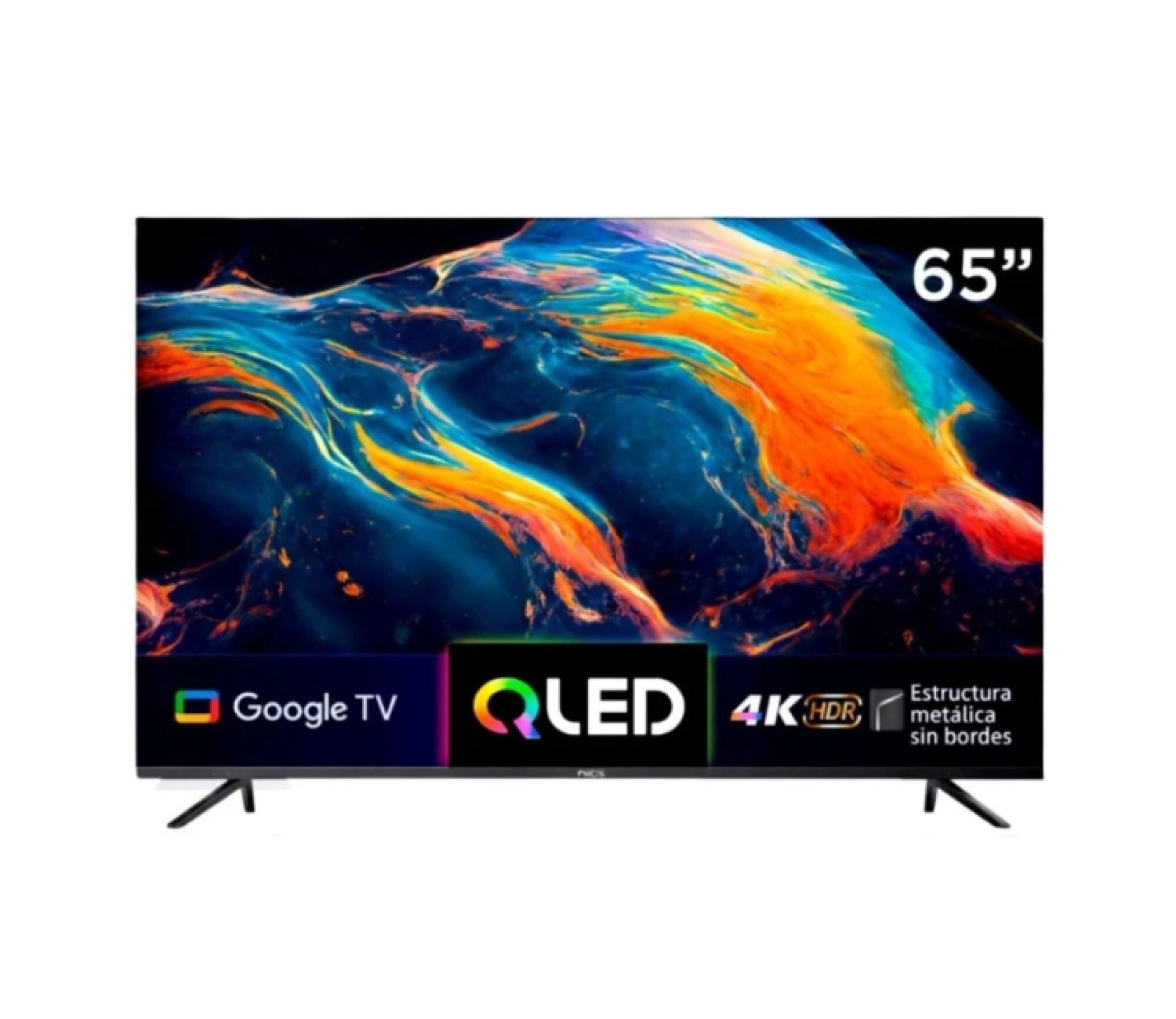 126417 TELEVISOR NICS QLED 65" NICS-SMART6 GOOGLE TV