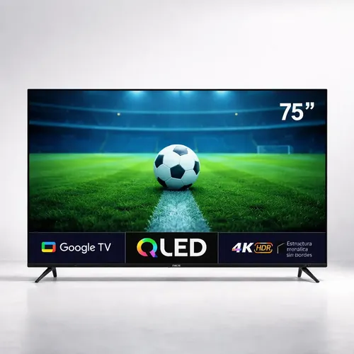 126418 TELEVISOR NICS QLED 75" QLED.75 GOOGLE TV