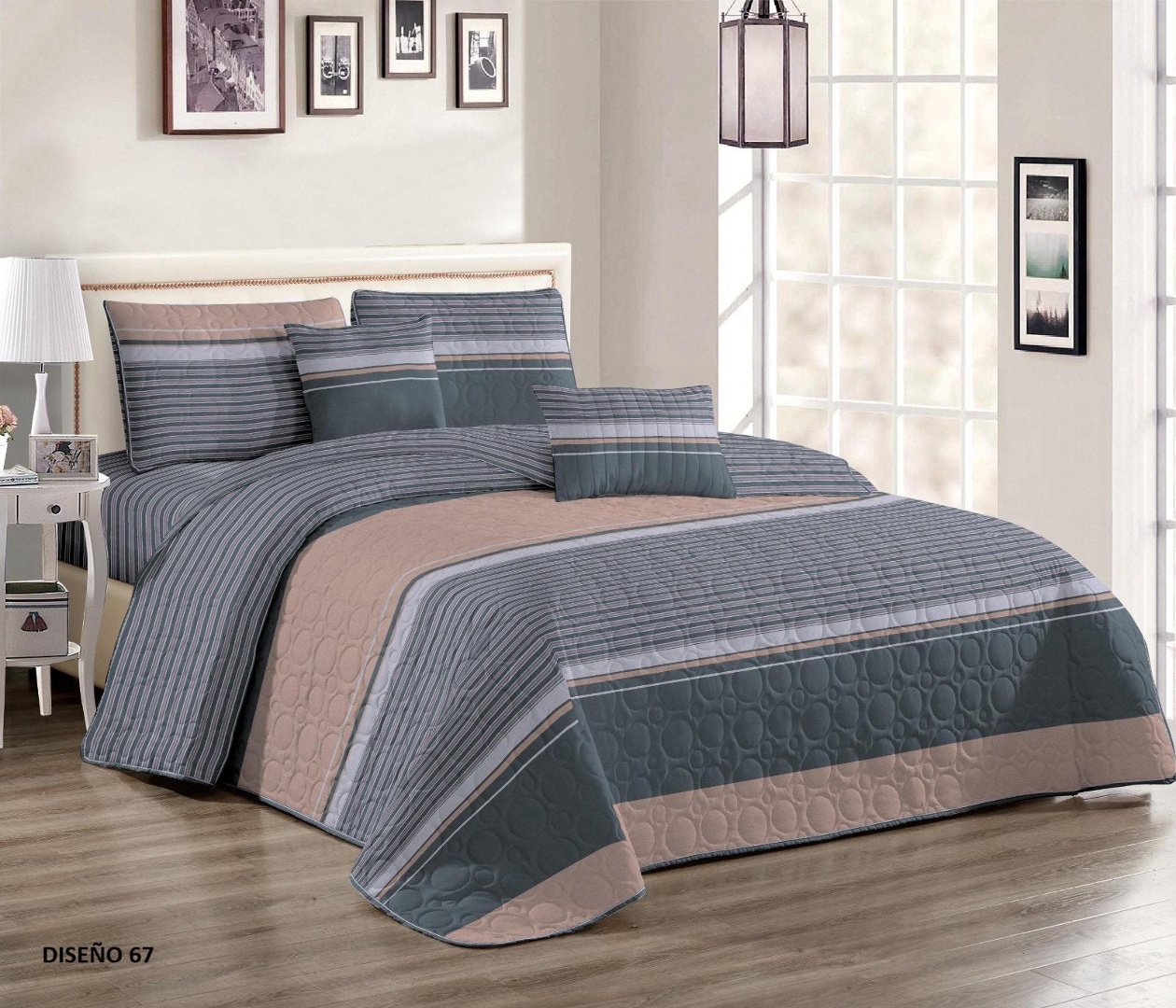 126800 JGO. SABANAS LA AURORA 2 PLAZAS EXTRA KING 200 X 200 X 35 CM. (107)