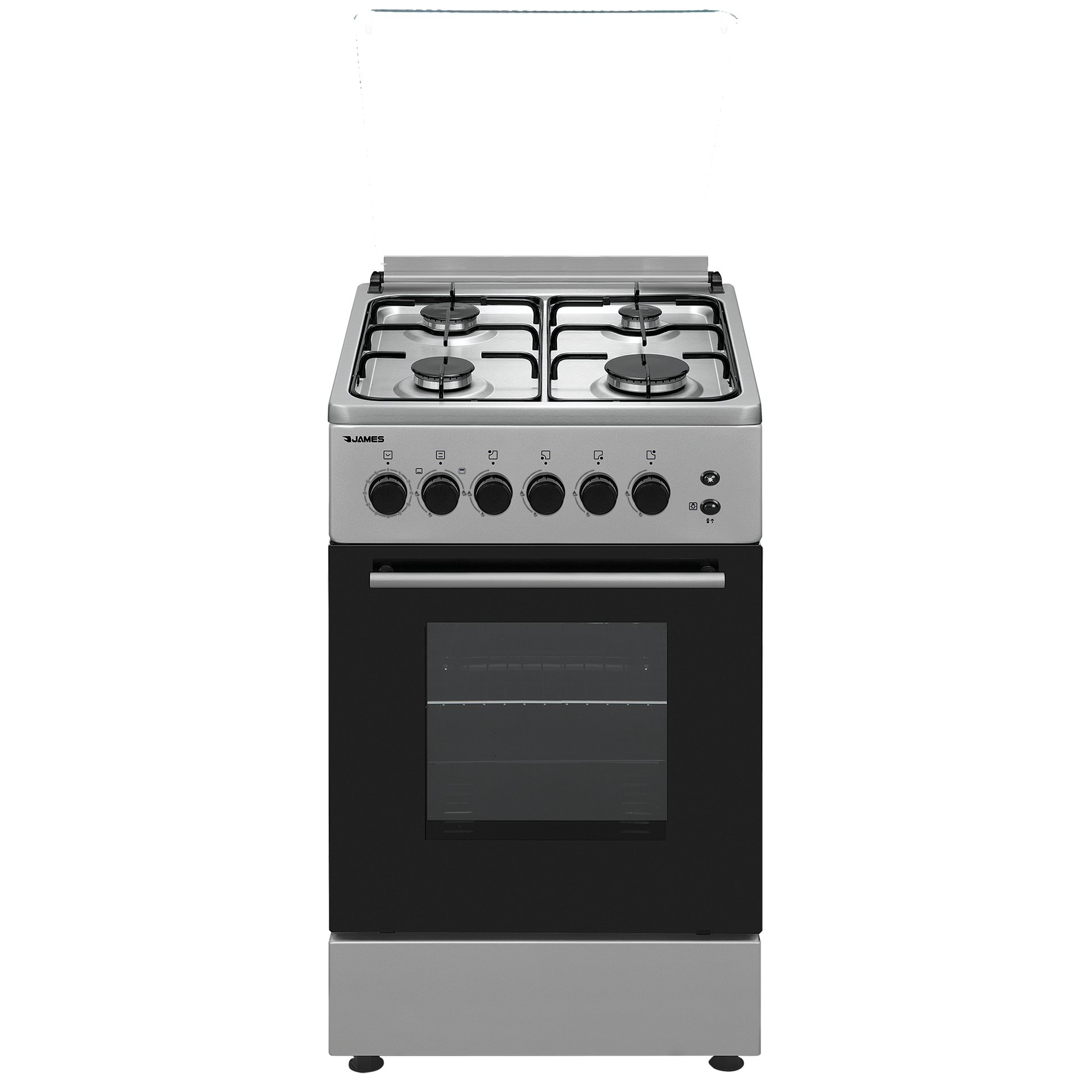 99476 COCINA JAMES C212ATKS 50X50 4 H.GAS H/GAS A/INOX. (5130)